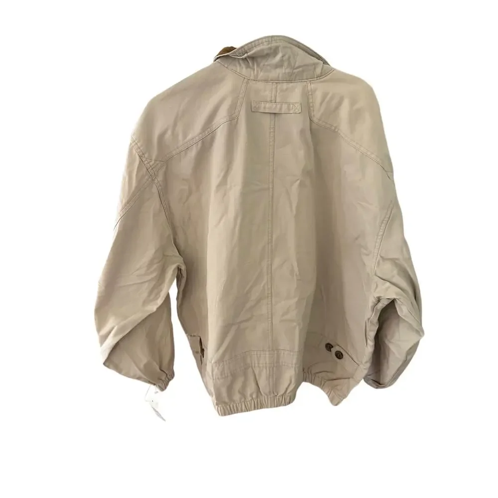 Vintage London Fog Pacific Trail Land Cruiser Jacket Leather Collar Bomber M NWT